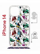 Чехол-накладка Apple iPhone 14  (625960) Kruche PRINT Кроссы Nike Air Max