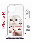Чехол-накладка Apple iPhone 14  (625960) Kruche PRINT Коты