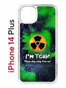 Чехол-накладка Apple iPhone 14 Plus (625954) Kruche PRINT Toxic