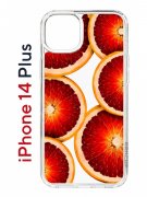 Чехол-накладка Apple iPhone 14 Plus (625954) Kruche PRINT Orange