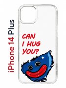 Чехол-накладка Apple iPhone 14 Plus (625954) Kruche PRINT CAN I HUG YOU