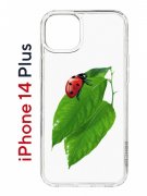 Чехол-накладка Apple iPhone 14 Plus (625954) Kruche PRINT Ladybug