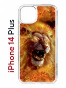 Чехол-накладка Apple iPhone 14 Plus (625954) Kruche PRINT Лев