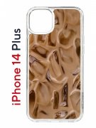 Чехол-накладка Apple iPhone 14 Plus (625954) Kruche PRINT Кофе со льдом