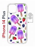 Чехол-накладка Apple iPhone 14 Plus (625965) Kruche PRINT Ice Cream