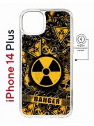 Чехол-накладка Apple iPhone 14 Plus (625965) Kruche PRINT Danger