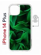 Чехол-накладка Apple iPhone 14 Plus (625965) Kruche PRINT Grass