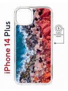 Чехол-накладка Apple iPhone 14 Plus (625965) Kruche PRINT Морской берег