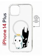 Чехол-накладка Apple iPhone 14 Plus (625965) Kruche PRINT Angel Demon