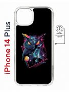 Чехол-накладка Apple iPhone 14 Plus (625965) Kruche PRINT Retro Owl