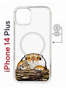 Чехол-накладка Apple iPhone 14 Plus (625965) Kruche PRINT тигр первый снег