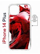 Чехол-накладка Apple iPhone 14 Plus (625965) Kruche PRINT Вино