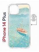 Чехол-накладка Apple iPhone 14 Plus (625965) Kruche PRINT озеро цветов