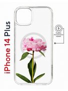 Чехол-накладка Apple iPhone 14 Plus (625965) Kruche PRINT Пион