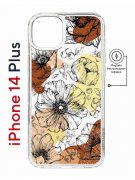 Чехол-накладка Apple iPhone 14 Plus (625965) Kruche PRINT Ягоды и Цветы