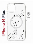Чехол-накладка iPhone 14 Plus Kruche Magnet Print Муравьи