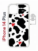Чехол-накладка Apple iPhone 14 Plus (625965) Kruche PRINT Корова
