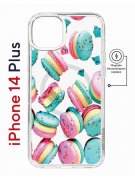 Чехол-накладка Apple iPhone 14 Plus (625965) Kruche PRINT Макарон