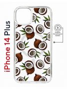 Чехол-накладка Apple iPhone 14 Plus (625965) Kruche PRINT Кокосы