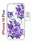 Чехол-накладка Apple iPhone 14 Plus (625965) Kruche PRINT Roses