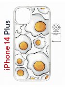 Чехол-накладка Apple iPhone 14 Plus (625965) Kruche PRINT Глазунья
