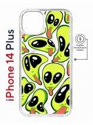 Чехол-накладка Apple iPhone 14 Plus (625965) Kruche PRINT Инопланетянин