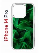 Чехол-накладка Apple iPhone 14 Pro (625958) Kruche PRINT Grass