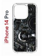 Чехол-накладка Apple iPhone 14 Pro (625958) Kruche PRINT Двигатель