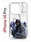 Чехол-накладка Apple iPhone 14 Pro (625958) Kruche PRINT Call of Duty
