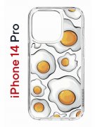 Чехол-накладка Apple iPhone 14 Pro (625958) Kruche PRINT Глазунья