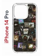 Чехол-накладка Apple iPhone 14 Pro (625958) Kruche PRINT Плейлисты