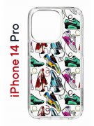 Чехол-накладка iPhone 14 Pro Kruche Print Кроссы Nike Air Max