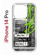 Чехол-накладка Apple iPhone 14 Pro (625958) Kruche PRINT Money Easy