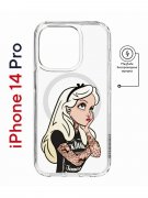 Чехол-накладка Apple iPhone 14 Pro (625964) Kruche PRINT Tattoo Girl