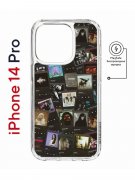 Чехол-накладка Apple iPhone 14 Pro (625964) Kruche PRINT Плейлисты