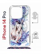 Чехол-накладка Apple iPhone 14 Pro (625961) Kruche PRINT Грация