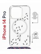 Чехол-накладка Apple iPhone 14 Pro (625961) Kruche PRINT Муравьи