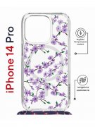 Чехол-накладка Apple iPhone 14 Pro (625961) Kruche PRINT Сакура