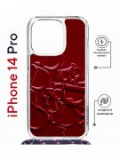 Чехол-накладка iPhone 14 Pro Kruche Magrope Print Dior