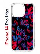 Чехол-накладка Apple iPhone 14 Pro Max (625953) Kruche PRINT Bad