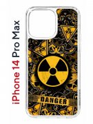Чехол-накладка Apple iPhone 14 Pro Max (625953) Kruche PRINT Danger