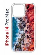 Чехол-накладка Apple iPhone 14 Pro Max (625953) Kruche PRINT Морской берег