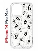 Чехол-накладка iPhone 14 Pro Max Kruche Print Призраки