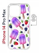 Чехол-накладка iPhone 14 Pro Max Kruche Magnet Print Ice Cream