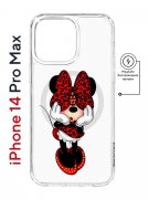 Чехол-накладка iPhone 14 Pro Max Kruche Magnet Print Минни