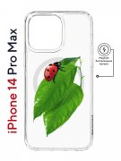 Чехол-накладка Apple iPhone 14 Pro Max (625966) Kruche PRINT Ladybug