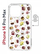Чехол-накладка iPhone 14 Pro Max Kruche Magnet Print Cake