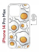 Чехол-накладка Apple iPhone 14 Pro Max (625966) Kruche PRINT Глазунья