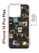Чехол-накладка Apple iPhone 14 Pro Max (625966) Kruche PRINT Плейлисты