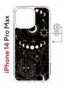Чехол-накладка iPhone 14 Pro Max Kruche Magnet Print Space